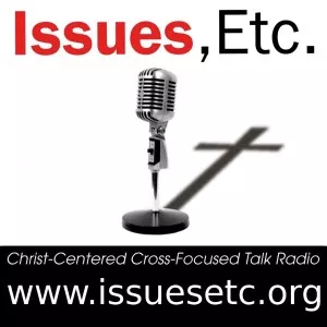 Issues Etc. logo: a radio microphone casting a shadow in the shape of a cross